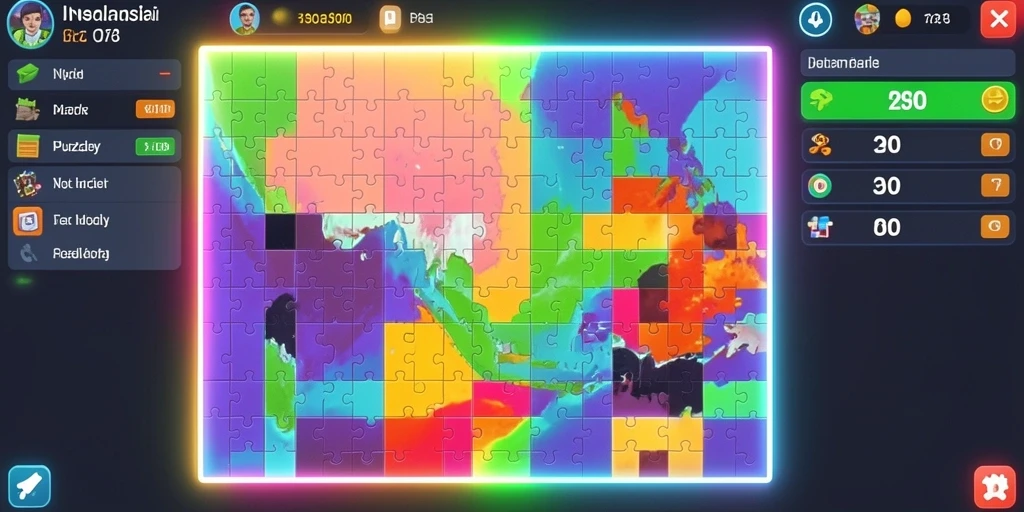 Tampilan grafik yang menarik dan penuh warna.