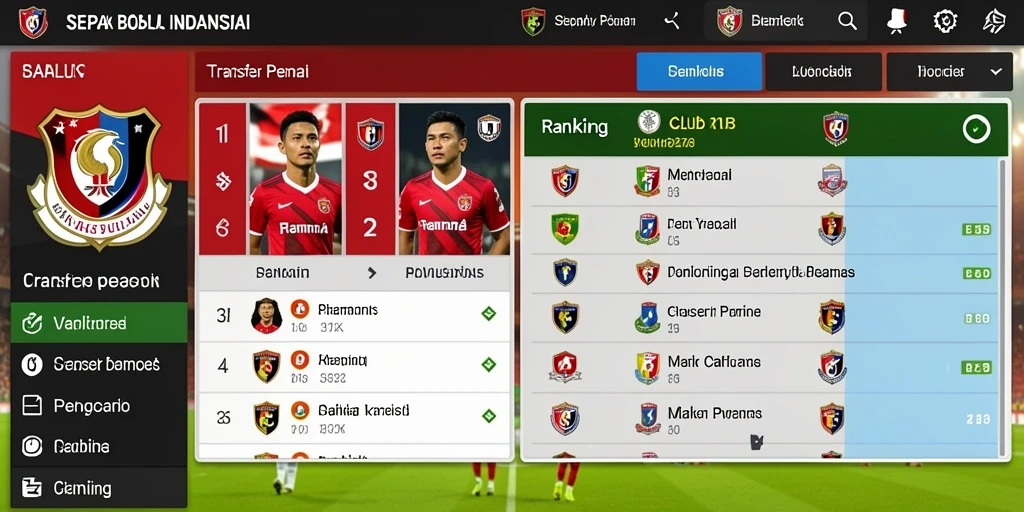 Menu permainan yang mudah dinavigasi dan menyenangkan.